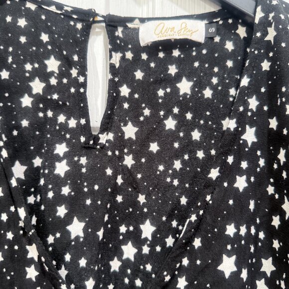 Fighting Eel Ava Sky black star romper provence sz S - Picture 3 of 5